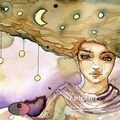 Cover: Picard & Bacot - Emotive - Woman Moon Stars - Tayen Lane Publishing