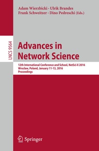 Enlarge image Cover: Advances in Network Science - Springer