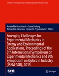 Cover: Emerging Challenges for Experimental Mechanics in Energy and Environmental Applications, Proceedings of the 5th International Symposium on Experimental Mechanics and 9th Symposium on Optics in Industry (ISEM-SOI), 2015 - Springer