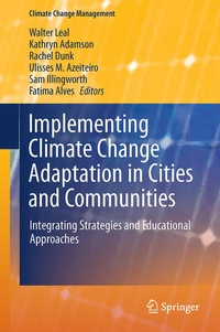 Enlarge image Cover: Implementing Climate Change Adaptation in Cities and Communities - Springer