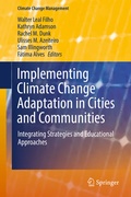 Cover: Implementing Climate Change Adaptation in Cities and Communities - Springer