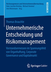 Abbildung von: Unternehmerische Entscheidung und Risikomanagement - Springer Gabler