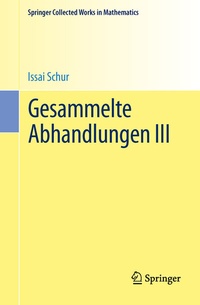 Abbildung von: Gesammelte Abhandlungen III - Springer