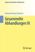 Cover: Gesammelte Abhandlungen III - Springer