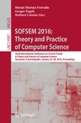 Cover: SOFSEM 2016: Theory and Practice of Computer Science - Springer
