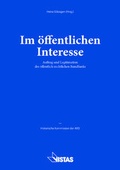 Cover: Im &ouml;ffentlichen Interesse - VISTAS Verlag