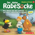 Cover: Der Onkel aus der S&uuml;dsee, Der gro&szlig;e Streichewettbewerb, Rollentausch, Der Schatzkistentag (Der kleine Rabe Socke - H&ouml;rspiele zur TV Serie 17) - Silberfisch