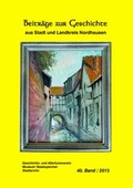 Cover: Beitr&auml;ge zur Geschichte aus Stadt und Landkreis Nordhausen - Druck und Verlag Iffland