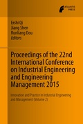 Cover: Proceedings of the 22nd International Conference on Industrial Engineering and Engineering Management 2015 - Atlantis Press