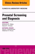 Cover: Prenatal Screening and Diagnosis, An Issue of the Clinics in Laboratory Medicine: Volume 36-2 - Elsevier