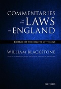 Cover: The Oxford Edition of Blackstone's: Commentaries on the Laws of England - Oxford University Press
