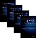 Cover: The Oxford Edition of Blackstone's: Commentaries on the Laws of England - Oxford University Press