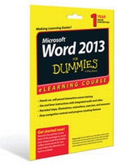 Abbildung von: Word 2013 For Dummies eLearning Course Access Code Card (12 Month Subscription) - Wiley