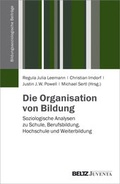 Cover: Die Organisation von Bildung - Beltz Juventa
