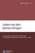 Cover: Leben vor den letzten Dingen - Vandenhoeck & Ruprecht