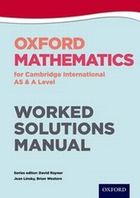Enlarge image Cover: Oxford Mathematics for Cambridge International AS & A Level Worked Solutions Manual CD - Oxford University Press