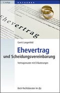 Cover: Ehevertrag und Scheidungsvereinbarung - C.H.BECK