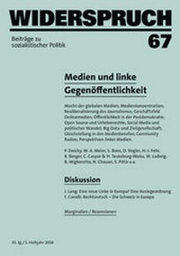 Enlarge image Cover: Widerspruch 67 - Rotpunktverlag
