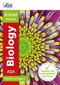 Cover: AQA A-level Biology Practice Test Papers - Letts Educational
