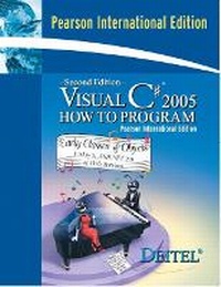 Enlarge image Cover: Visual C# 2005 How to Program - Pearson