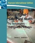Cover: Occupational Safety and Health for Technologists, Engineers, and Managers - Pearson