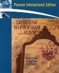 Cover: Learning To Program with Alice - Pearson