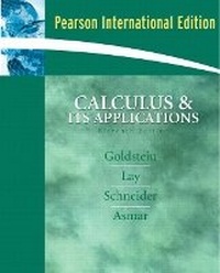 Enlarge image Cover: Calculus and its Applications - Pearson