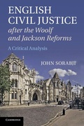 Cover: English Civil Justice after the Woolf and Jackson Reforms - Cambridge University Press