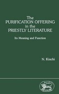 Cover: The Purification Offering in the Priestly Literature - Continuum International Publishing Group - Sheffie