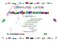 Abbildung von: Lernhilfen / Satzwertige Konstruktionen in 40 Postern - Dr. Ulrike Ritter Verlag