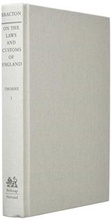 Cover: On the Laws and Customs of England: Volume 1 - Harvard University Press