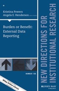 Cover: Burden or Benefit: External Data Reporting - Wiley