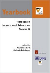 Abbildung von: Yearbook on International Arbitration - Dike Verlag Zürich