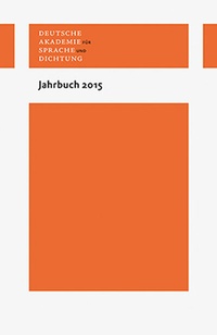 Abbildung von: Jahrbuch 2015 - Wallstein