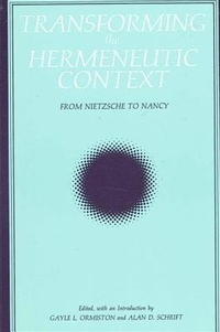 Abbildung von: Transforming the Hermeneutic Context - State University of New York Press
