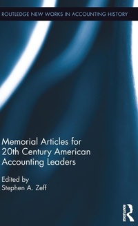 Abbildung von: Memorial Articles for 20th Century American Accounting Leaders - Routledge