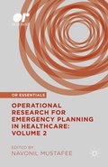 Cover: Operational Research for Emergency Planning in Healthcare: Volume 2 - Palgrave Macmillan
