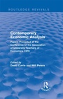 Cover: Contemporary Economic Analysis (Routledge Revivals) - Routledge