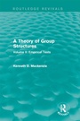 Cover: A Theory of Group Structures - Routledge