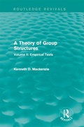 Cover: A Theory of Group Structures - Routledge