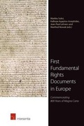 Cover: First Fundamental Rights Documents in Europe - Intersentia Ltd