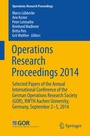 Cover: Operations Research Proceedings 2014 - Springer