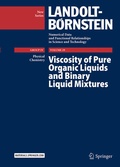 Cover: Viscosity of Pure Organic Liquids and Binary Liquid Mixtures - Springer