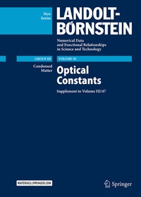 Abbildung von: Optical Constants - Springer