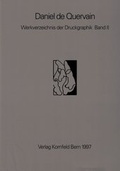 Cover: Werkverzeichnis der Druckgraphik - Galerie Kornfeld Verlag AG