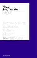 Cover: NovoArgumente - Novo Argumente Verlag
