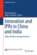 Cover: Innovation and IPRs in China and India - Springer