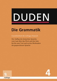 Abbildung von: Duden - Die Grammatik - Duden
