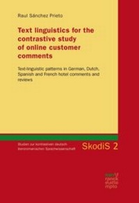 Abbildung von: Text linguistics for the contrastive study of online customer comments - Narr Francke Attempto