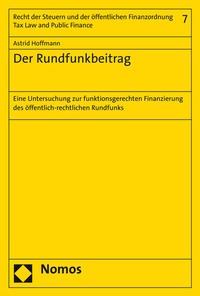 Abbildung von: Der Rundfunkbeitrag - Nomos